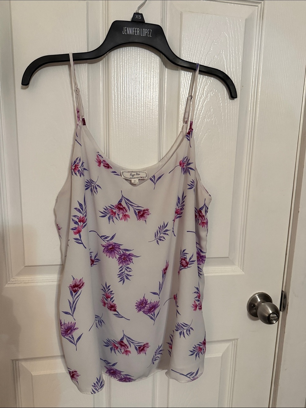 Hippie Rose Cream Cami with Pink & Purple Floral Print